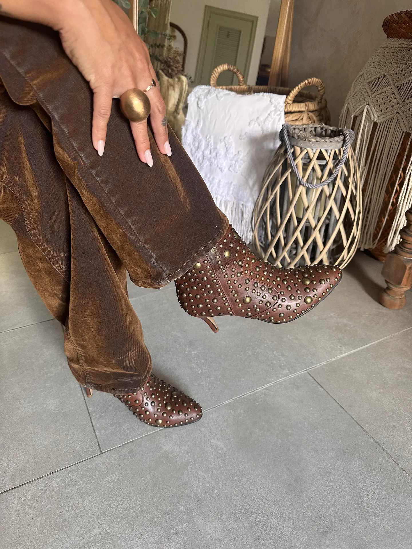 Botines Olivia Marron 5
