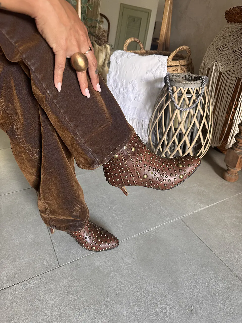 Botines Olivia Marron 5