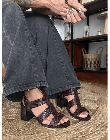 Sandalia Julieta Vino Pr