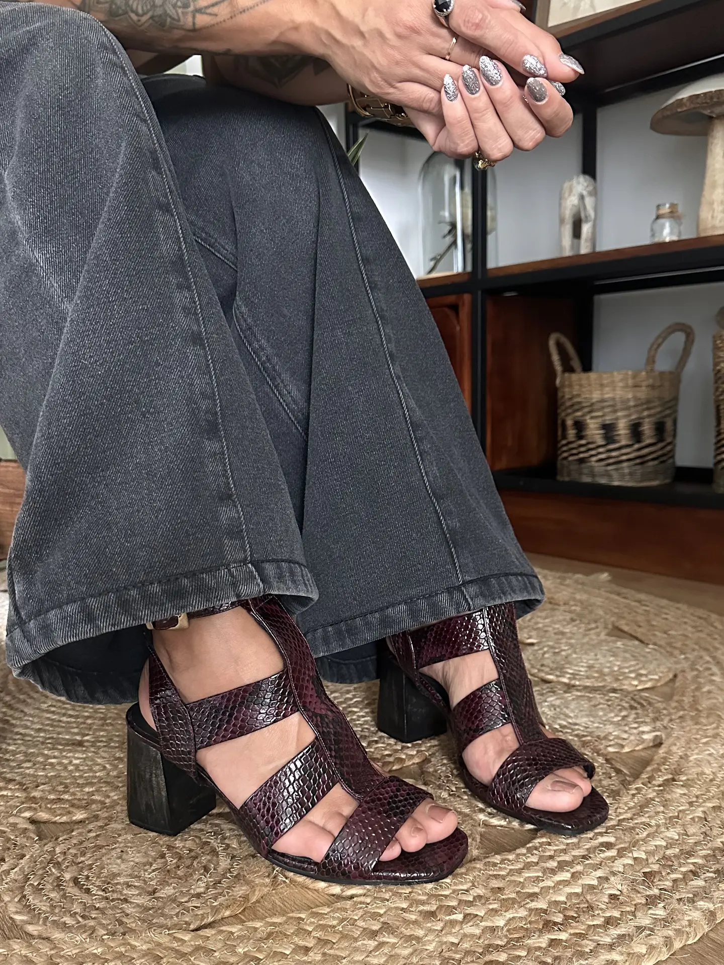 Sandalia Julieta Vino Pr 1