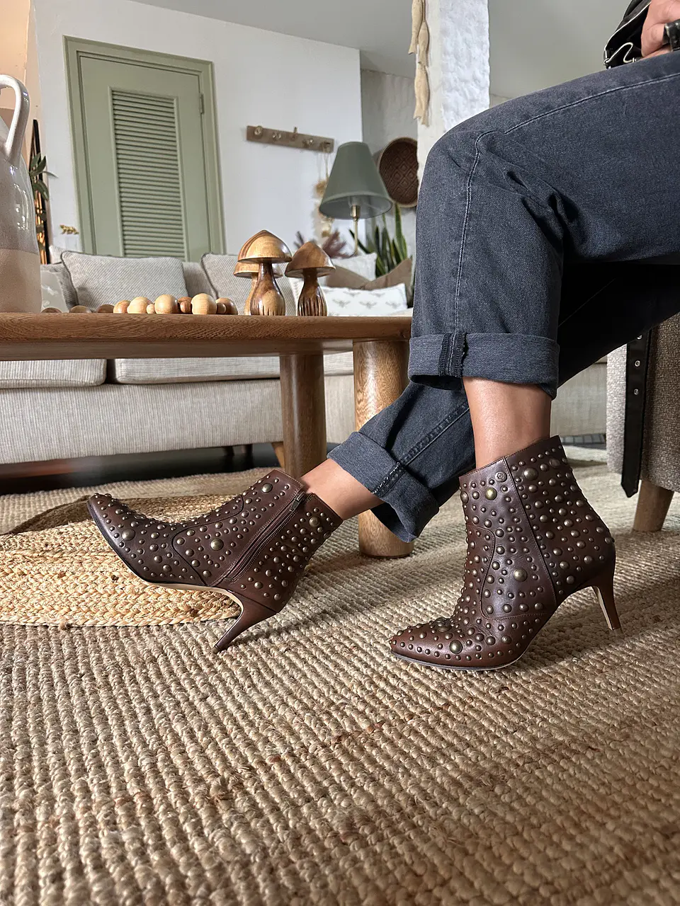 Botines Olivia Marron 4