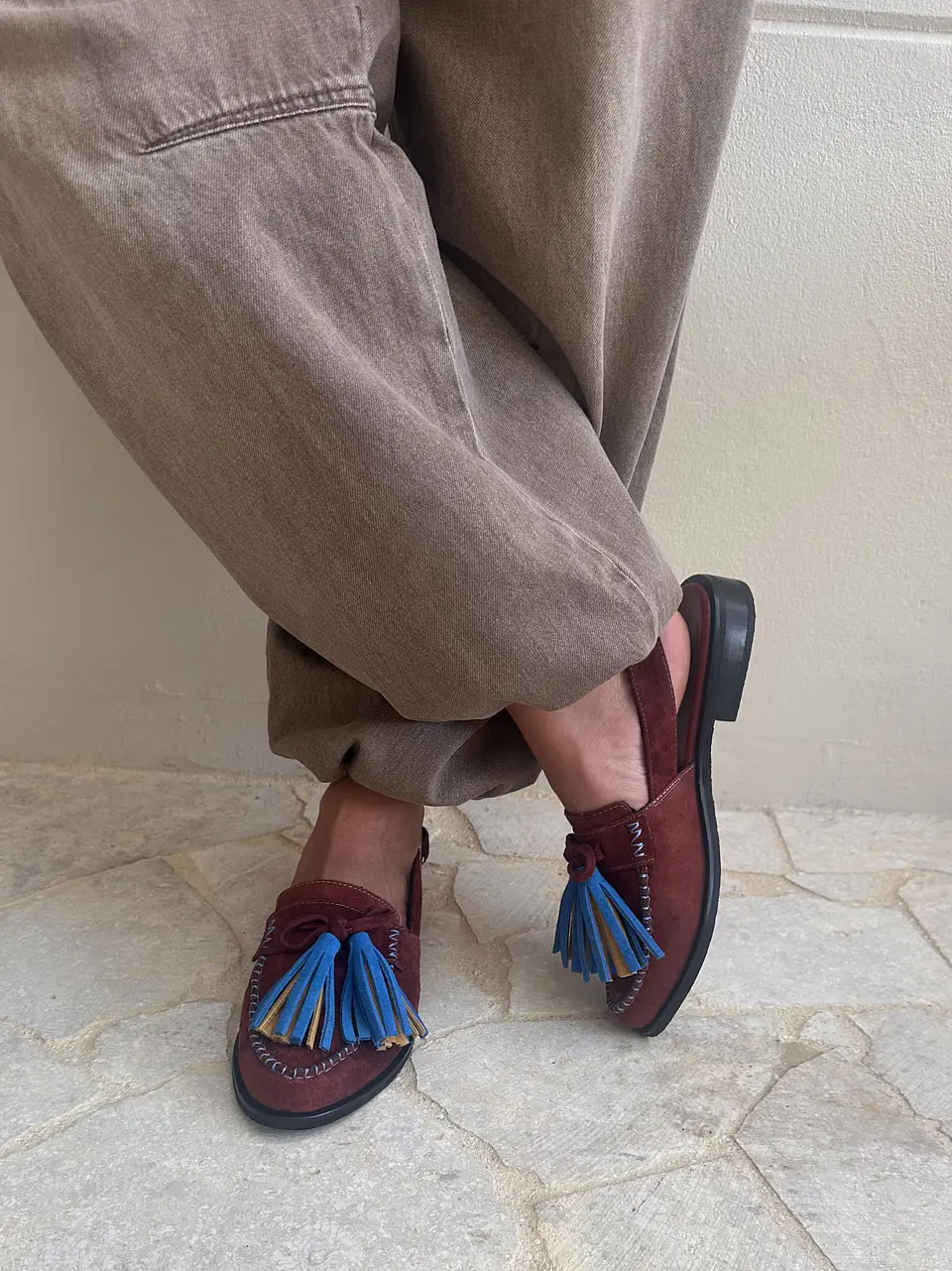 Mocasines Eva Vino 1