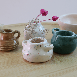 Mini floreros cerámica
