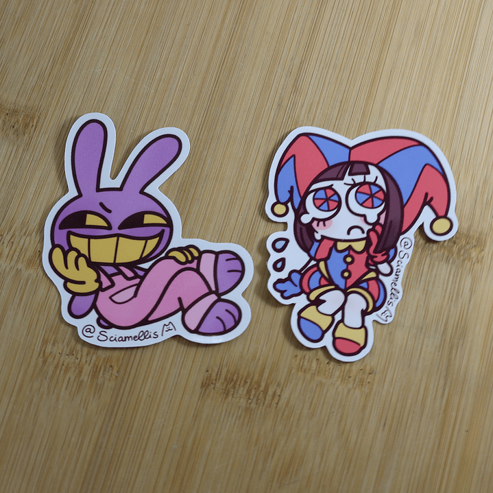 Digital circus sticker set 1