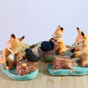 Colección zorritos naturaleza