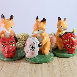 Colección zorritos con máscaras