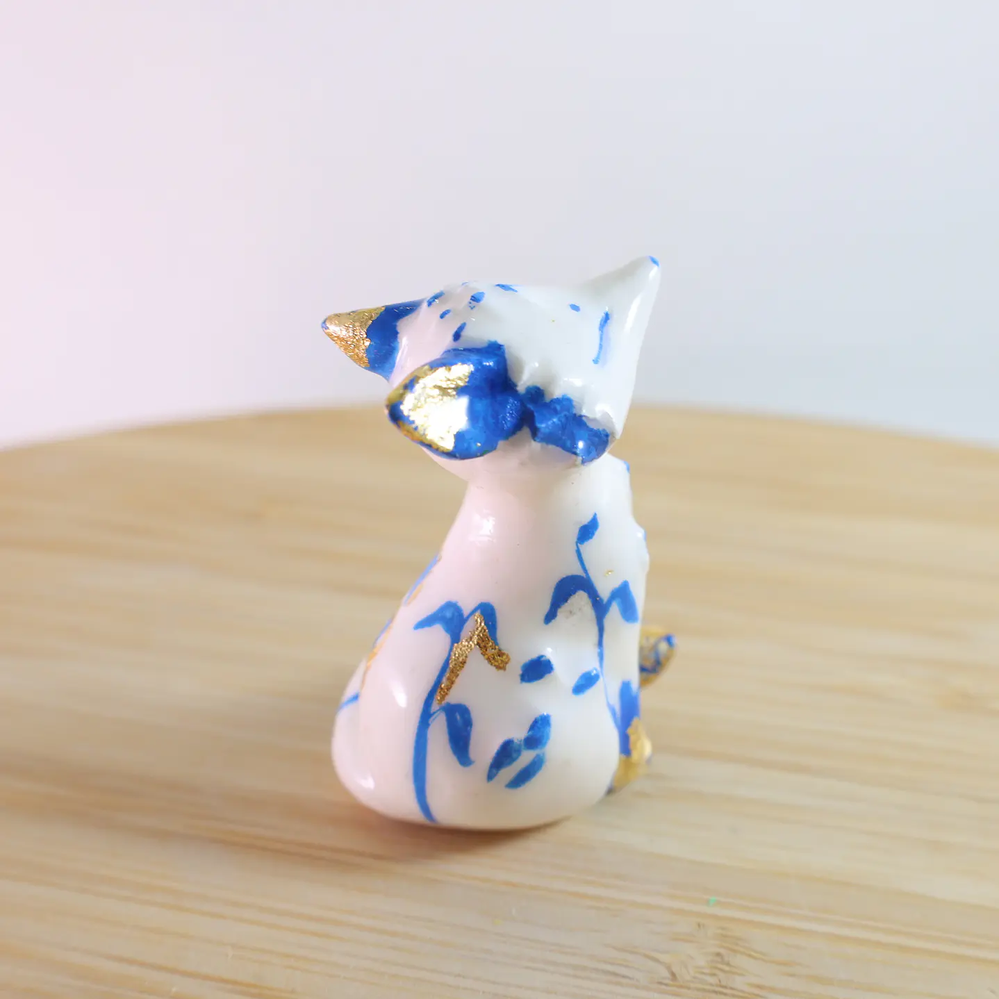 Small Fox Not ceramic Blue 2