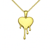 Collar Corazon - Melted Heart Paris Gold