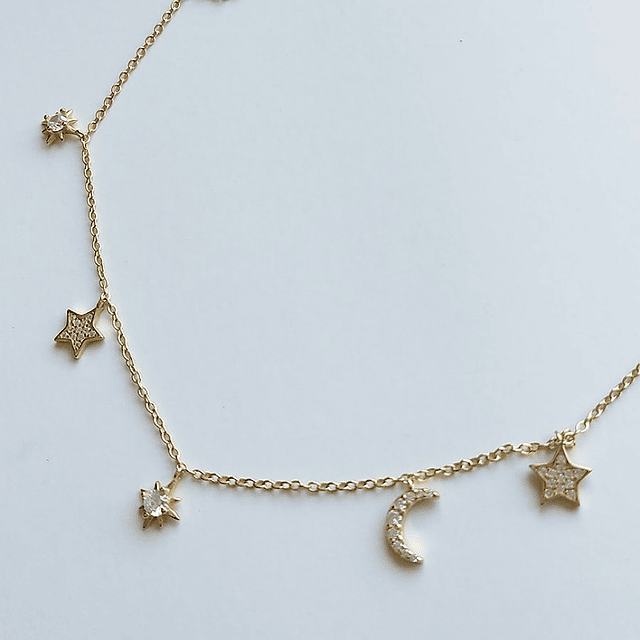 Collar Estrellas de los deseos Gold