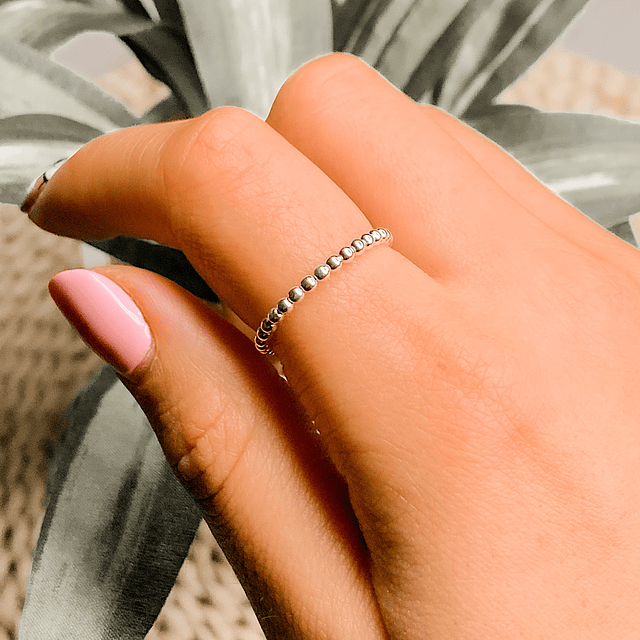 Anillo Pelotitas Anti Estrés Boho