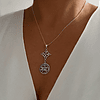 Collar Nudo de Bruja y Tetragramaton - doble protección