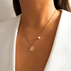 Collar Luna Perla Protectora Gold 
