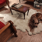 Alfombra de Cuero Lanar MELI - 180 x 120 cm 1