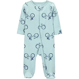 Carter's Child of Mine | Pijama Enterito Azul Bicicleta | 95% algodón