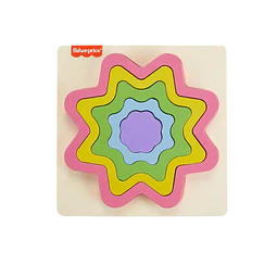Fisher Price - Rompecabezas de Arcoíris de Madera