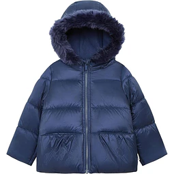 Carter's - Parka Acolchada Azul Marino con Capucha