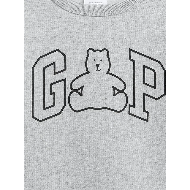 GAP - Polerón Gris Logo
