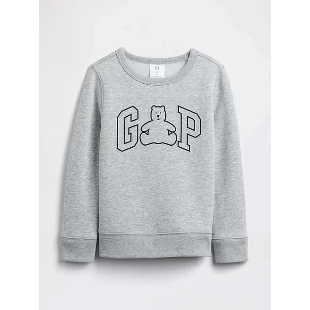 GAP - Polerón Gris Logo