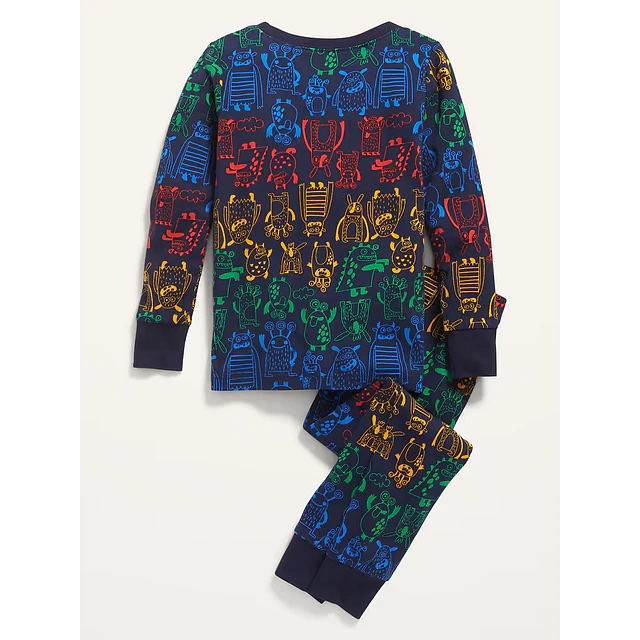 Old Navy - Conjunto Pijama 2 Piezas Sleep Monster - 100% Algodón