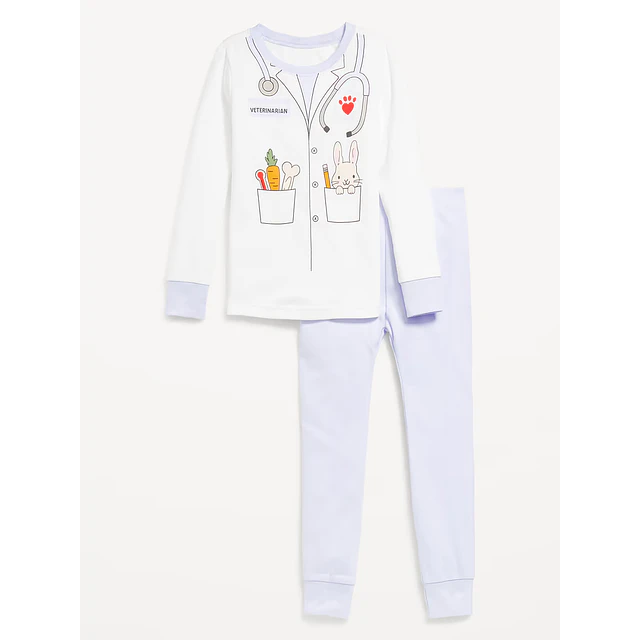 Old Navy - Conjunto Pijama 2 Piezas Veterinario - 100% Algodón