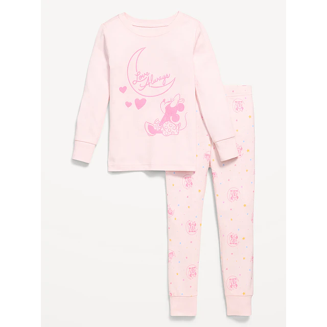 Old Navy - Conjunto Pijama 2 Piezas Minnie Luna- 100% Algodón