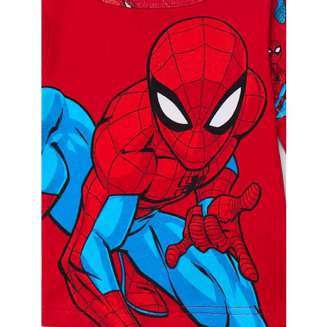 Marvel- Conjunto Pijama 2 Piezas Spiderman - 100% Algodón