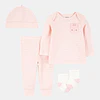 Carter's - Conjunto 4 Piezas Conejito Rosado - 