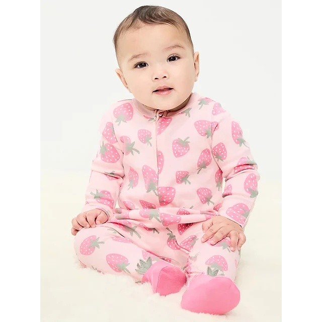 Old Navy - Pijama Enterito Frutillas - 100% Algodón