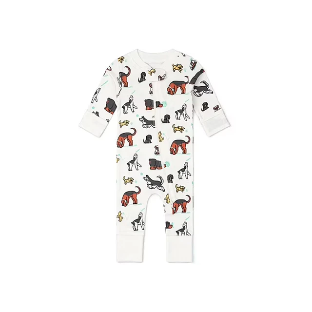 Monica + Andy - Pijama Enterito Perritos - 100% Algodón Orgánico