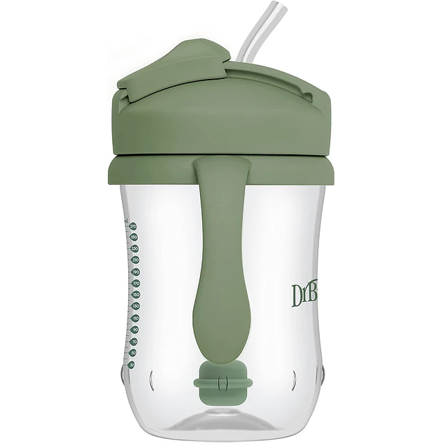 Dr. Brown's - Vaso Antiderrame con Bombilla Milestones - Verde