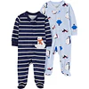 Carter's Child of Mine - Set 2 Pijamas Enteritos Velour - Oso Azul