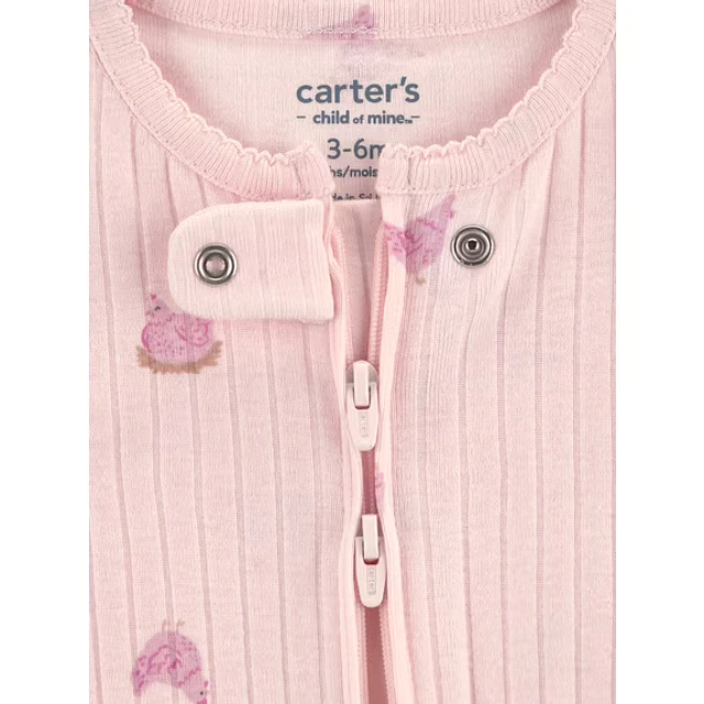 Carter's Child of Mine - Set 2 Pijamas Enteritos Rosado y Lila