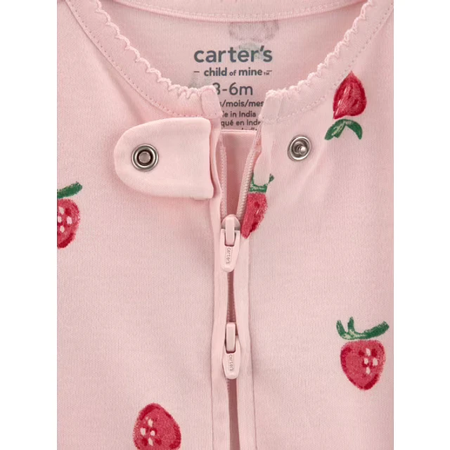 Carter's Child of Mine - Pijama Enterito - Frutillas  - 100% Algodón