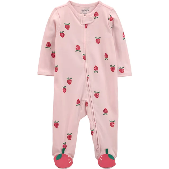 Carter's Child of Mine - Pijama Enterito - Frutillas  - 100% Algodón