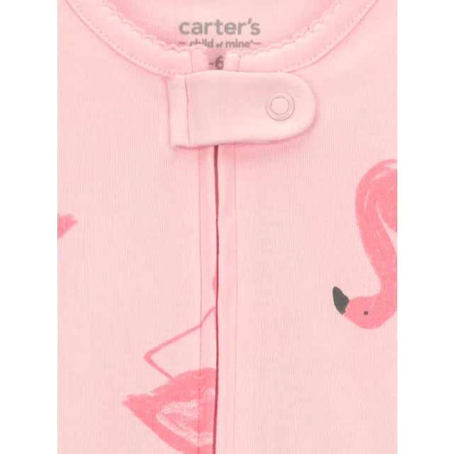 Carter's Child of Mine - Pijama Enterito - Flamencos Rosados - 100% Algodón
