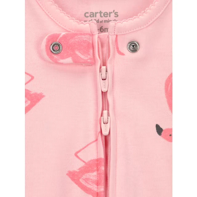 Carter's Child of Mine - Pijama Enterito - Flamencos Rosados - 100% Algodón