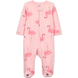 Carter's Child of Mine - Pijama Enterito - Flamencos Rosados - 100% Algodón