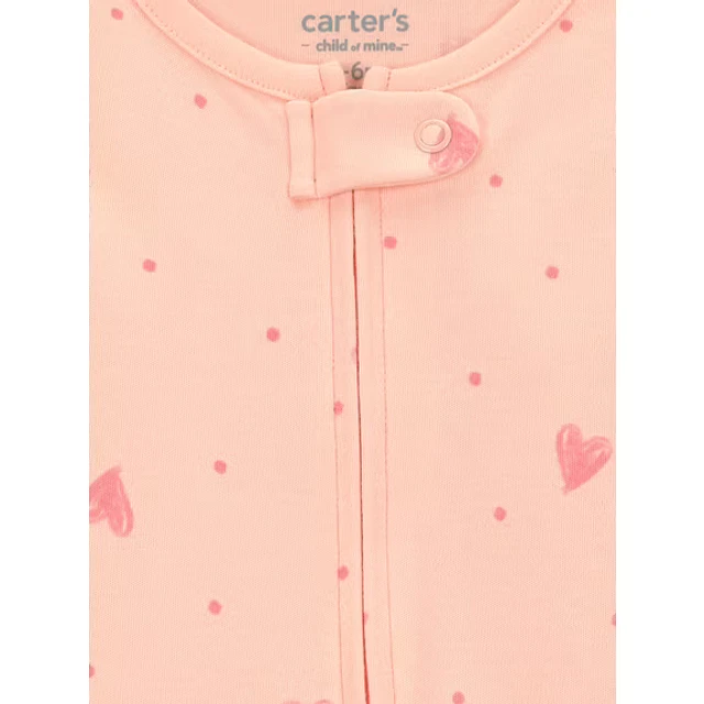 Carter's Child of Mine - Pijama Enterito - Corazones puntitos - 100% Algodón