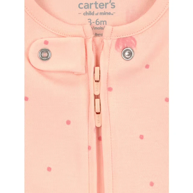 Carter's Child of Mine - Pijama Enterito - Corazones puntitos - 100% Algodón