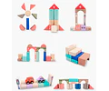 Ciudad de Bloques Montessori 100 piezas (el sueño de todo niño)