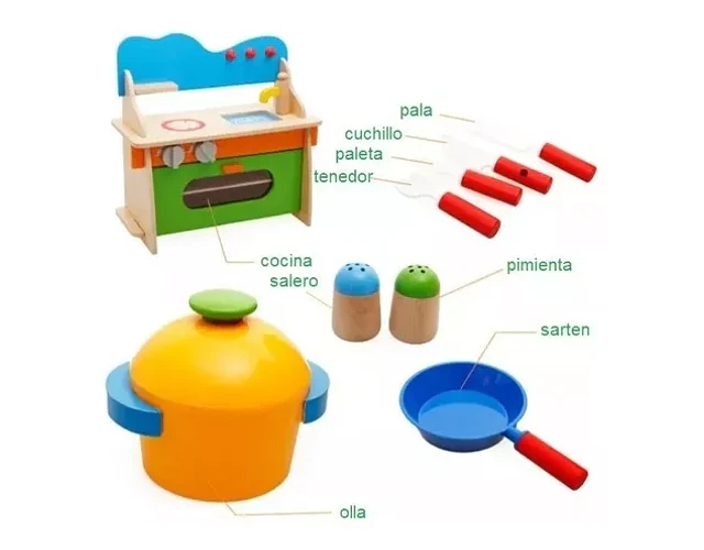 Cocina Montessori De Madera