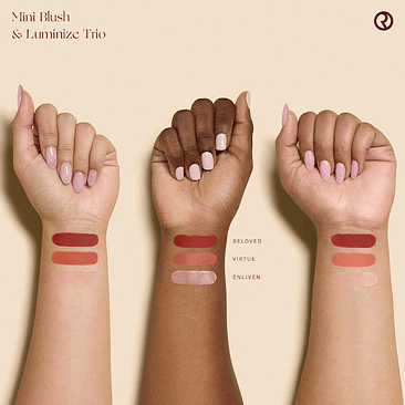 Mini Blush and Luminize Trio-Rare Beauty  2