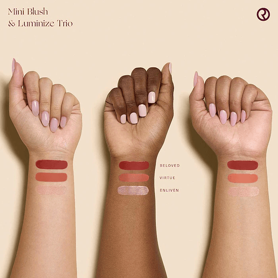 Mini Blush and Luminize Trio-Rare Beauty  2