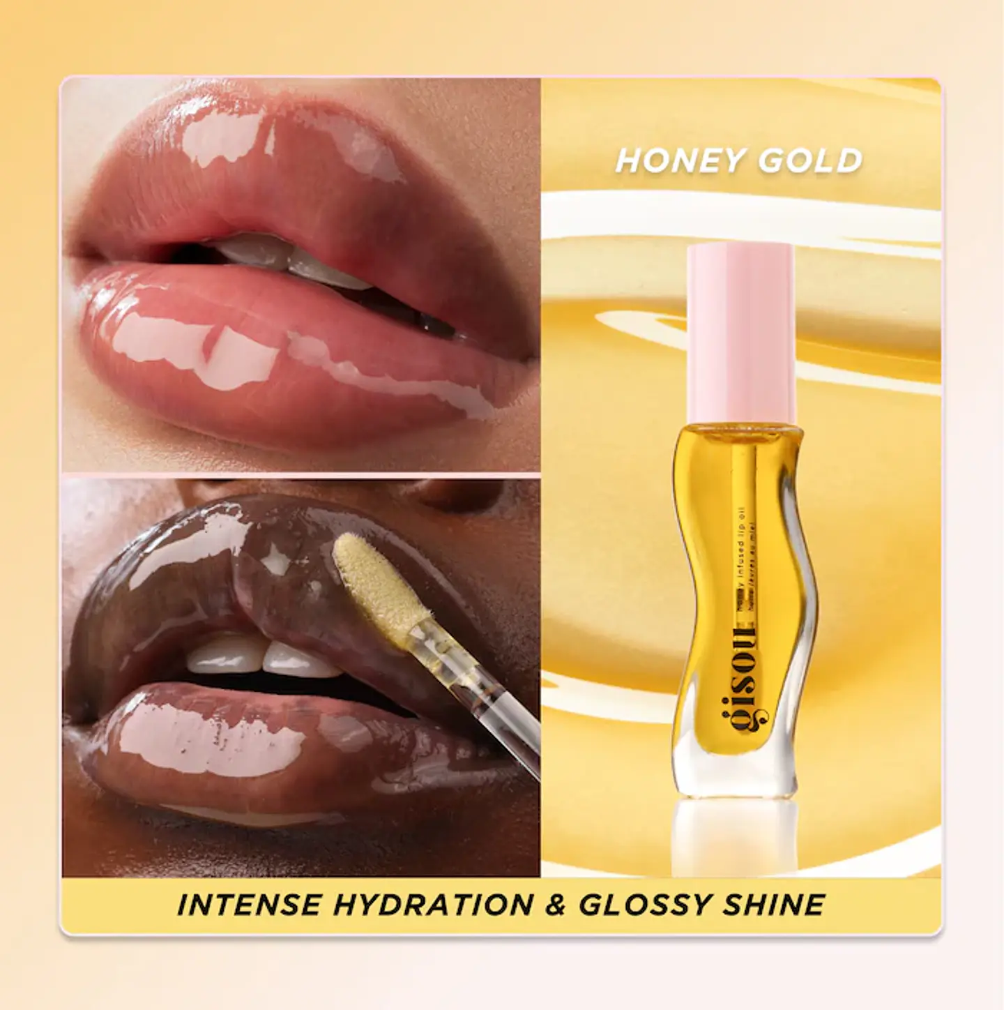 Honey Infused Hydrating Lip Oil- Honey gold 3