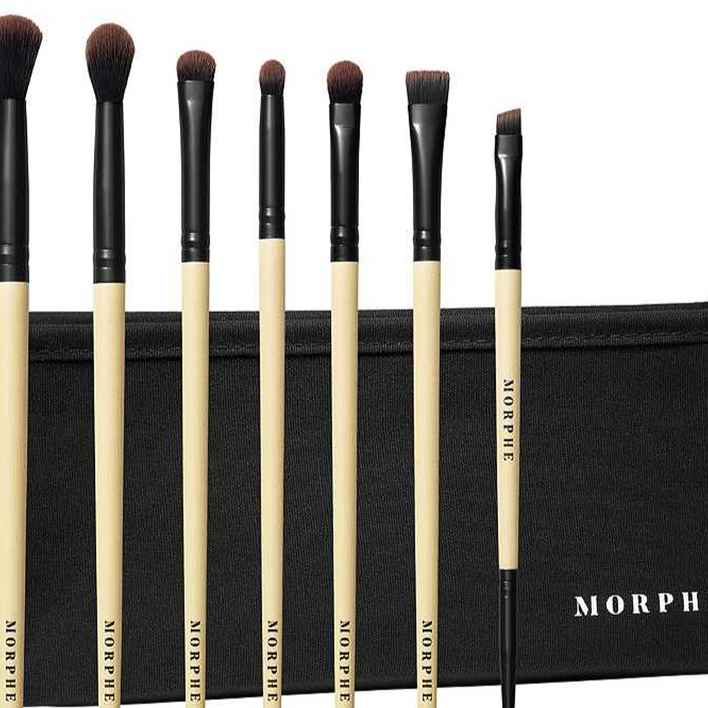 Morphe Earth To Babe 7-Piece Bamboo Eye Brush Set + Bag 1