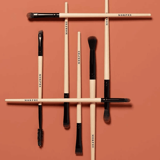 Morphe Earth To Babe 7-Piece Bamboo Eye Brush Set + Bag 4