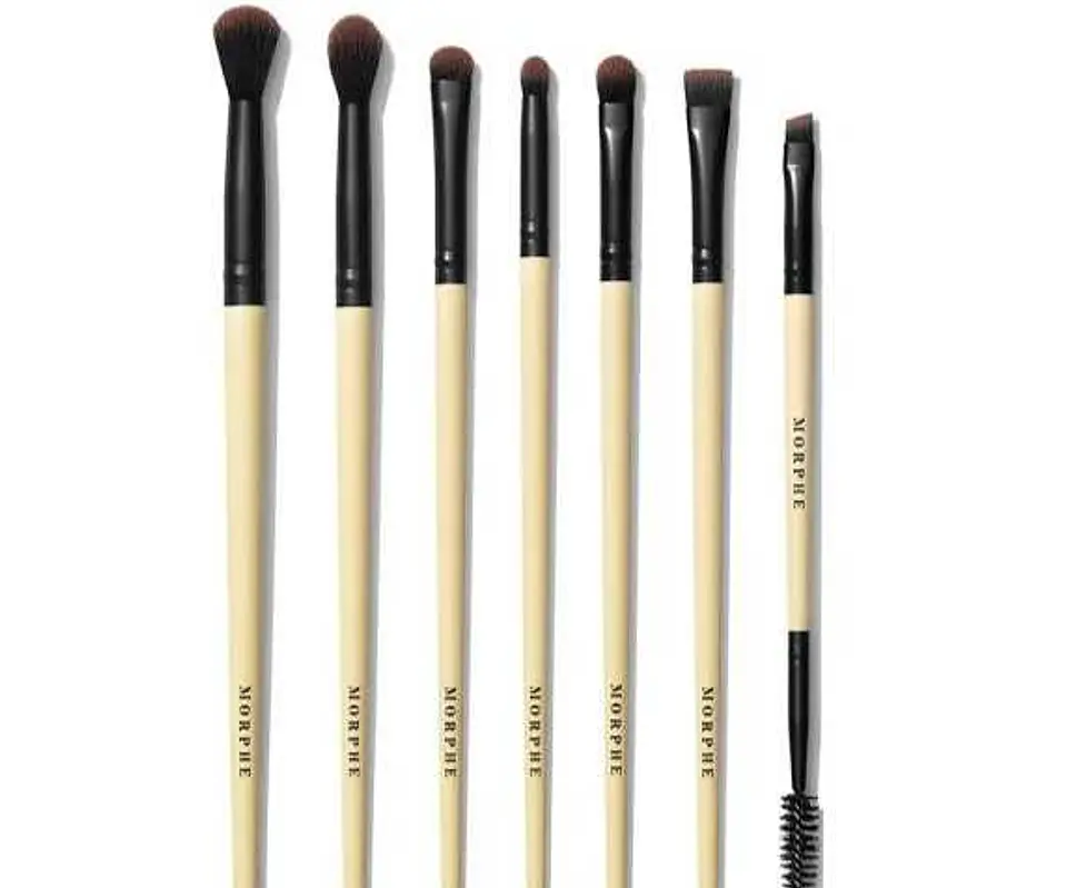 Morphe Earth To Babe 7-Piece Bamboo Eye Brush Set + Bag 3