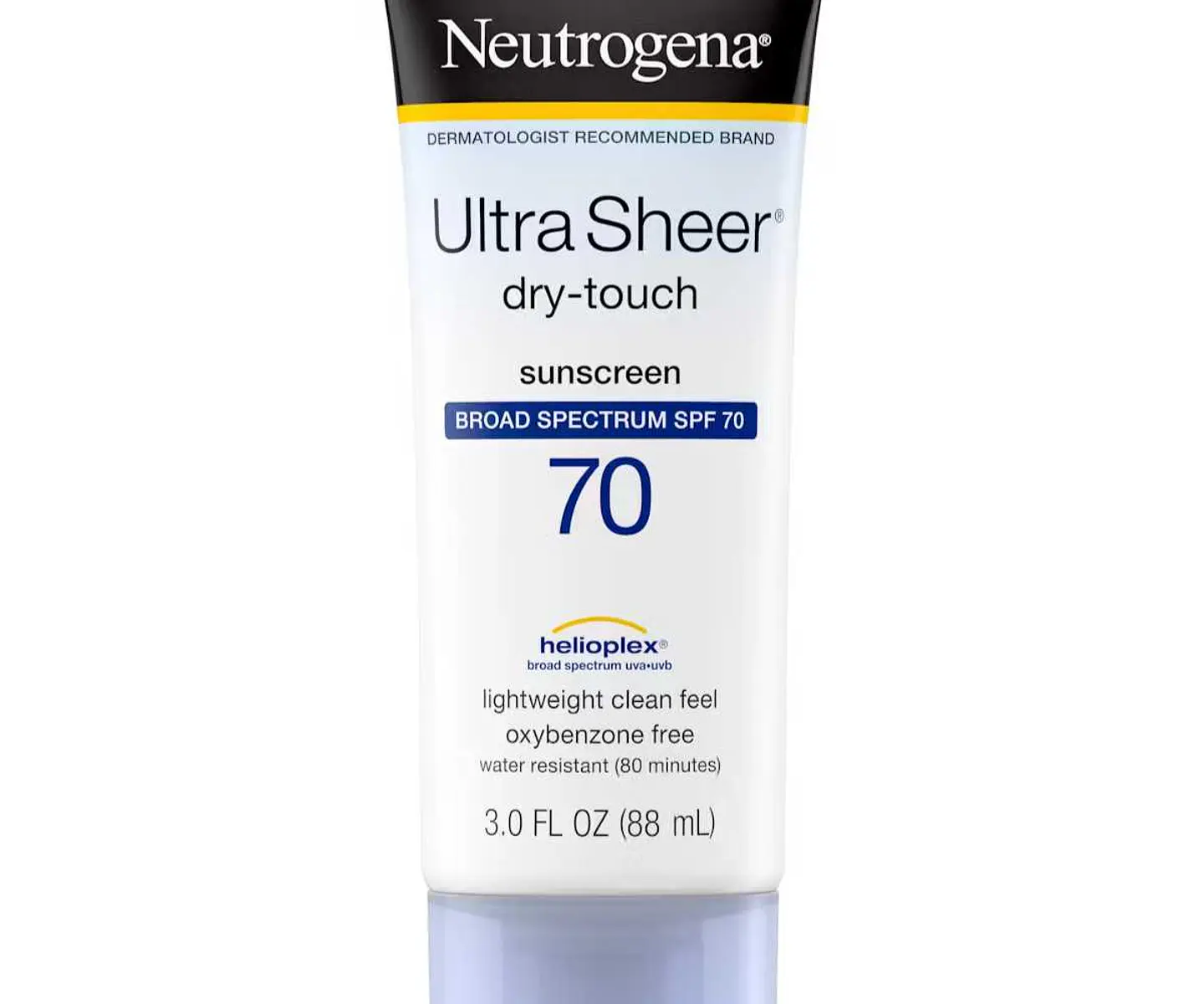 Ultra Sheer ® Dry-Touch sin oxibenzona, amplio espectro FPS 70 1