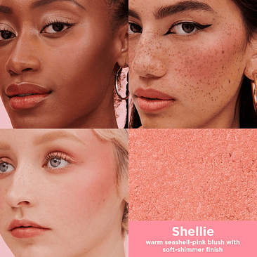 Mini Silky-Soft Powder Blush - shellie  2