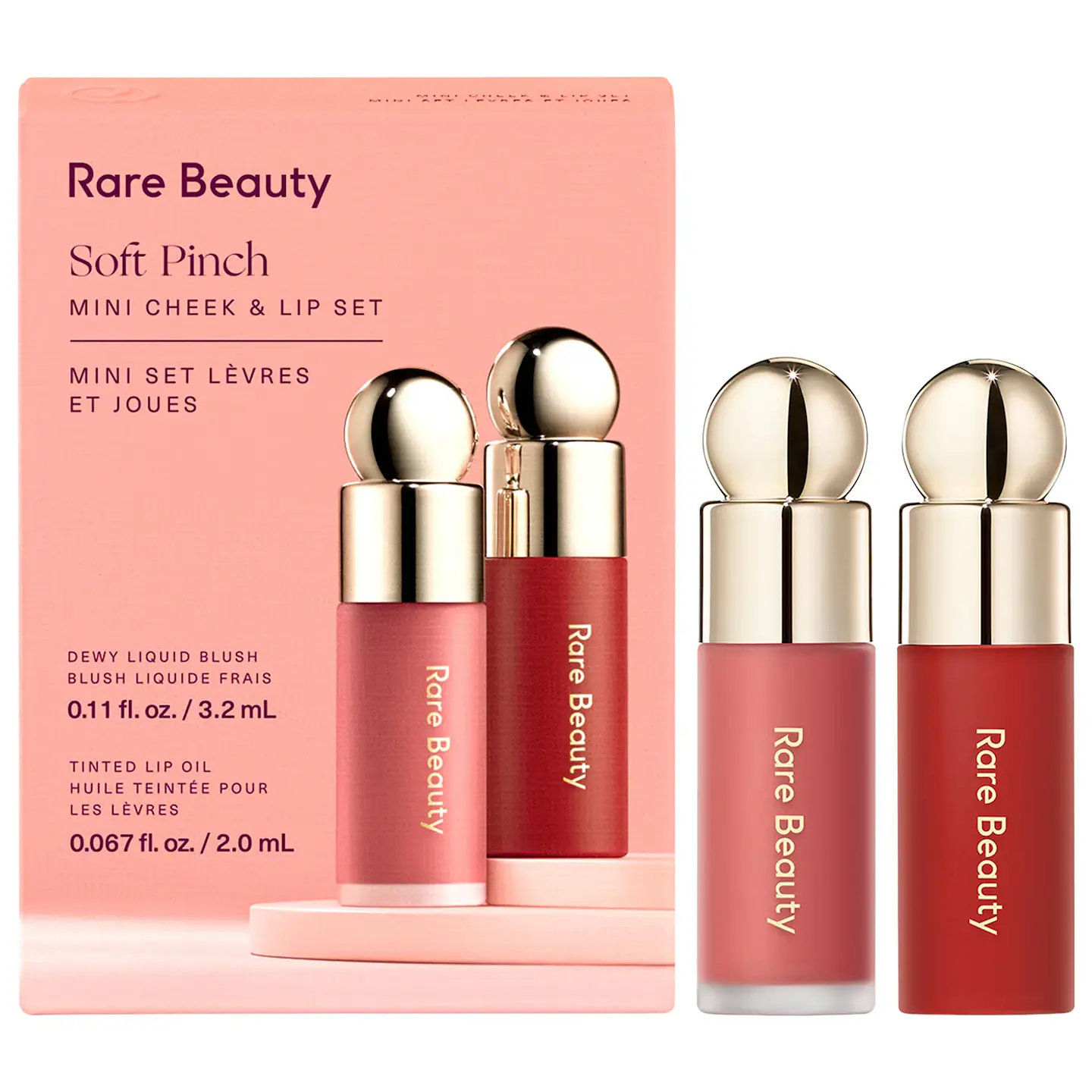 Mini Soft Pinch Liquid Blush and Lip Oil Set  1